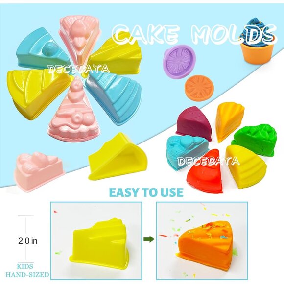 Dough Tools Play for Kids- Toy Accessories Include Stamps Cutter Scissor Roller - Picture 6 of 7